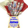 Personalised Luxury Chocolate Bouquet Hamper  Personalised Sweet Gift for Him or Her  Great Choice for Birthdays, Christmas or Any Occasion (Compatible With MILKYBAR) view 2