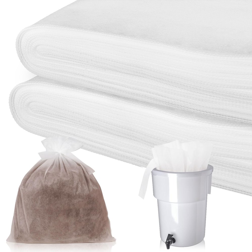 50 Piese Cold Brew Coffee Filters with Drawstring, 20" X 20" Commercial Cold Brew Bags for Commercial Model Cold Brew Coffee Makers and 5 Gallon Systems, Brew Up To 5 LBS Coffee