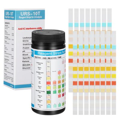 SOESFOUFU 100pcs Urine Routine Test Strips Kit Ketone Protein Testing Nitrite Protein Test Strips for Urine