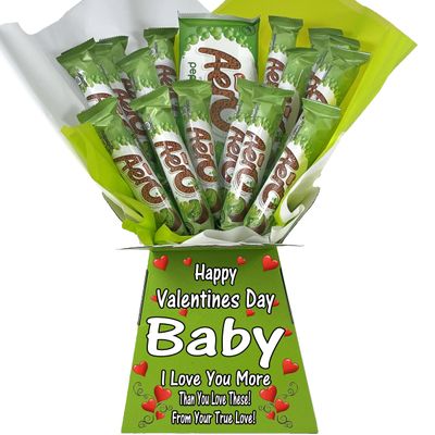 Personalised Luxury Chocolate Bouquet Hamper  Personalised Sweet Gift for Him or Her  Great Choice for Birthdays, Christmas or Any Occasion (Compatible with MINT AERO)
