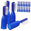 Beaupretty Mini Prison Toothbrush 20pcs Soft Bristles Short Toothbrushes Finger Cover Easy to Use Portable Oral Care Kit view 1