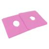 100pcs Face Rest Cover Hole Design Good Water Absorption Breathable Disposable Headrest Cover for Beauty Salons (Pink) view 1