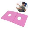 100pcs Face Rest Cover Hole Design Good Water Absorption Breathable Disposable Headrest Cover for Beauty Salons (Pink) view 4