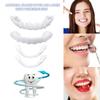 2 Pairs Moldable False Teeth Clip in Veneers Teeth Top and Bottom, Snap-On Dentures Whitening Artificial Teeth Covers with Tweezers for Men and Women with Bad Teeth view 3