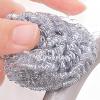 4 Metal Scourer - Tough Scourers | Steel Wire Cleaning Ball | Stainless Steel Cleaning Ball | Dish Cleaning Scrubber,Solid Stainless Dishes Washing Scrubber Steel Ball for Cookware view 3