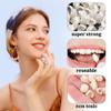 70PCS Tooth Filling Rrepair Kit Wear-Resistant Tooth Cap Temporary Tooth Crown Fake Front Tooth Repair Kit Prevent Gum Collapse Dental Tooth Repair Kit for Oral Care Missing Broken Teeth view 3