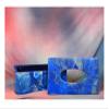 9 x 5 Inches Lapis Lazuli Stone Random Work Paper Handkerchief Box Rectangle Shape White Marble Tissue Paper Box with Royal Look view 1