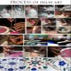 9 x 5 Inches Lapis Lazuli Stone Random Work Paper Handkerchief Box Rectangle Shape White Marble Tissue Paper Box with Royal Look view 4