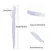 24 Pcs Eyebrow Razors, Portable Facial Hair Remover Shaver Trimmer Shaper, Exfoliating Dermaplaning Tool with Cover for Women and Men view 2