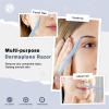 24 Pcs Eyebrow Razors, Portable Facial Hair Remover Shaver Trimmer Shaper, Exfoliating Dermaplaning Tool with Cover for Women and Men view 3