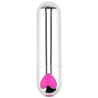 10 Modes Powerful Bullet Massage Rod Handheld Personal Bullet Tool Portable Silicone Massage Ball for Women Pleasure, Quiet Waterproof Bullet Tool Powerful Mini Stick Soft Toys for Relax (Silver1)