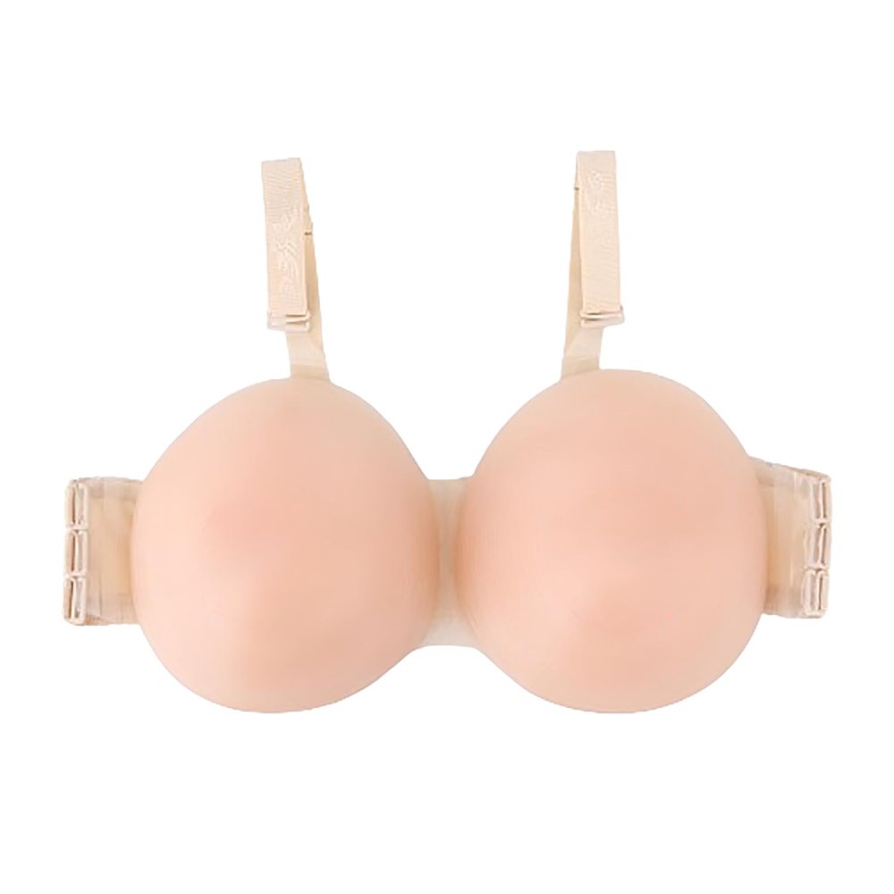 EZELIYP A Pair Silicone Fake Breasts Boobs Embrace Your True Self False Breasts for Natural Looking Enhancement Confidence Boost Flesh-1000g