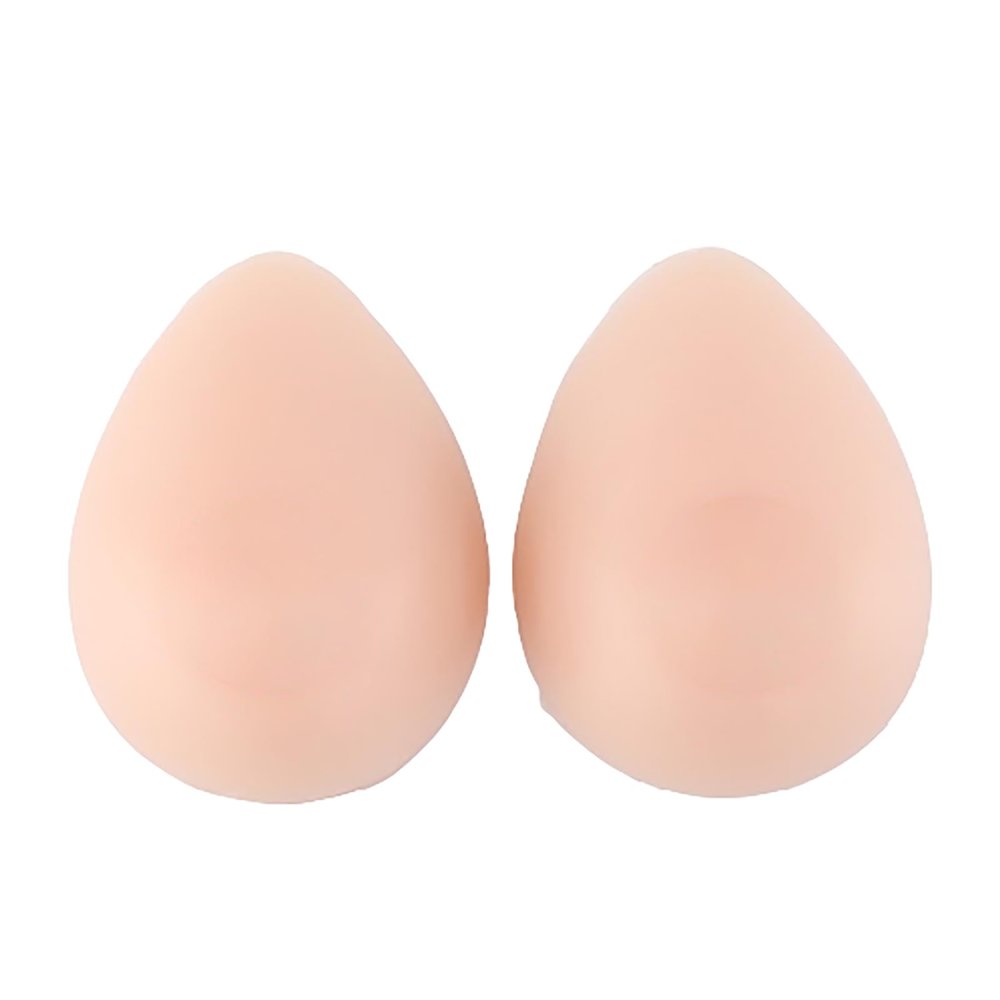 EZELIYP A Pair Silicone Fake Breasts False Breasts Soft Realistic Breast Forms Tailored for Cross-Dressers Transgender Individuals White-1200g