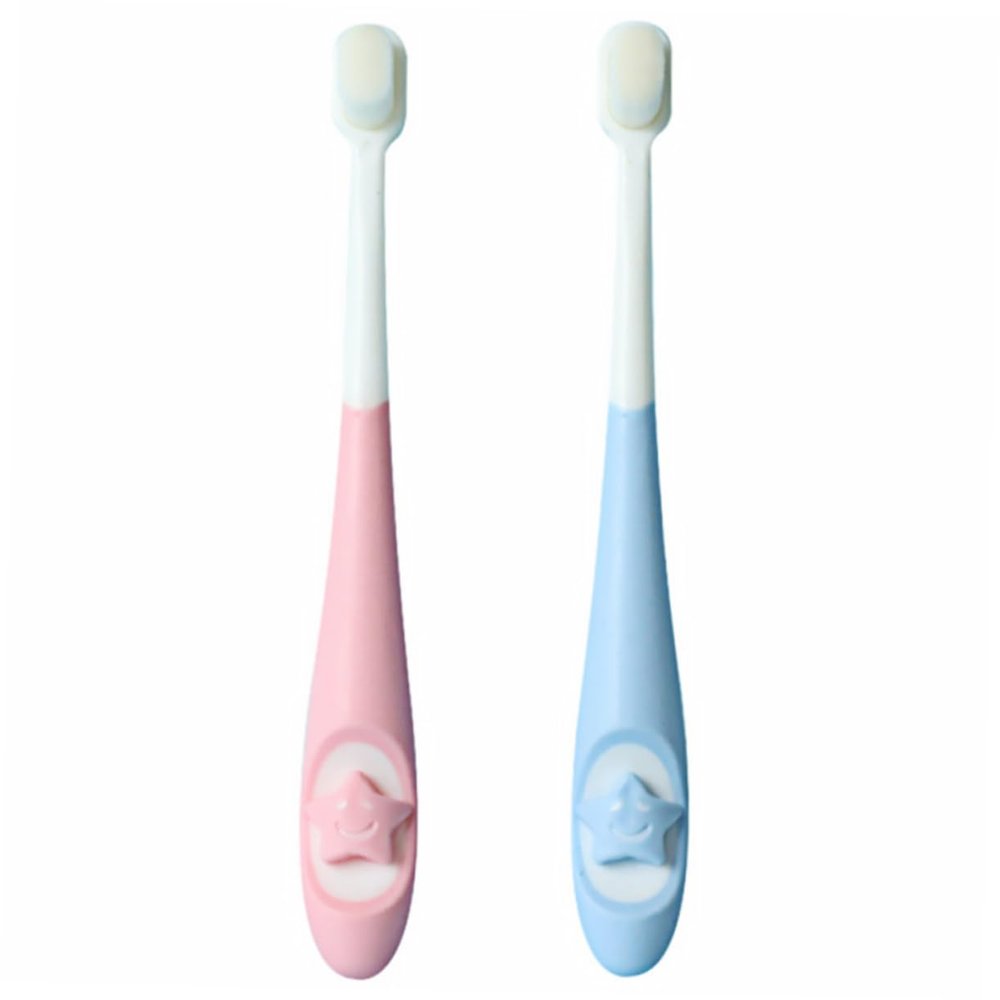 TOVINANNA 2pcs Tooth Cleaning Brush for Boys and Girls Boy Girl Toothbrush Fine Hairs Tongue Brush