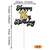 1 Pack Happy 16th Birthday Cake Topper Glitter 16 Fabulous Cake Pick Cheers to 16 Years Birthday Cake Decorations for Happy Birthday Theme Party Supplies view 2