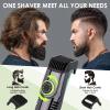 Vacuum Beard Trimmer for Men with 20 Length and Styles Adjustable, Built-in Vacuum Trimmer for Mustache, Sideburns, Facial Hair, Rechargeable Mustache Trimmer view 2