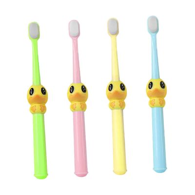 minkissy Kids Oral Care Toothbrush 4pcs Cartoon Bristle Toothbrushes Soft Bristles for Ages 2-10 Children's Teeth Cleaning Baby Dental Care Set