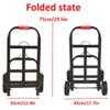 GLETSF Iron Folding Trolley Bags for Shopping with Anti Puncture Rubber Wheels and 150 kg Capacity Folding Shopping Cart for Garden, Moving Heavy Items, Moving and Office Use (Style #3) view 3