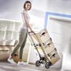 GLETSF Iron Folding Trolley Bags for Shopping with Anti Puncture Rubber Wheels and 150 kg Capacity Folding Shopping Cart for Garden, Moving Heavy Items, Moving and Office Use (Style #3) view 4