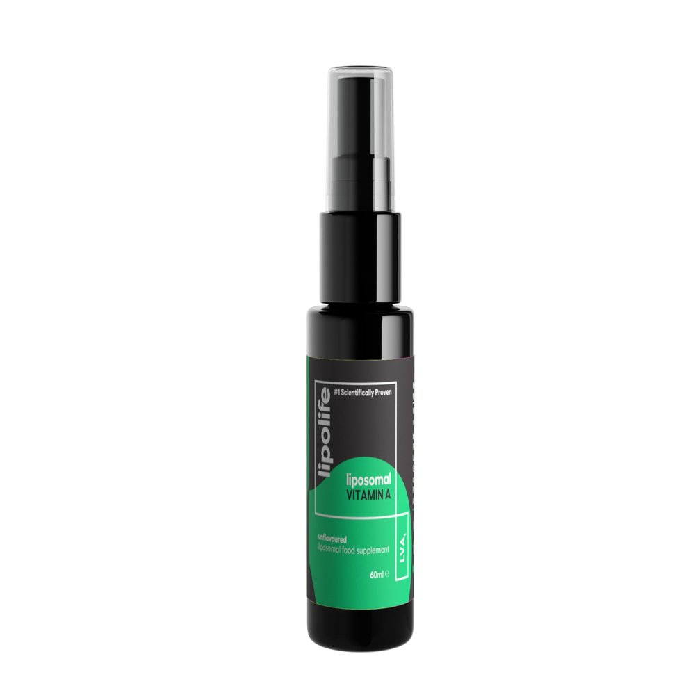 Liposomal Vitamin A Supplement | High Strength Vitamin A Spray | lipolife LVA1 |1500mcg | Higher Bioavailability | Scientifically Proven | Advanced Formula | Skin, Eye and Immunity