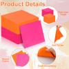 120 Pcs Pink And Orange Paper Napkins Hot Pink Napkins Paper 6.5*6.5 Inch Disposable Beverage Napkins Cocktail Luncheon Napkins For Tequila Sunrise Bachelorette Party Wedding Baby Shower Table Decor view 3