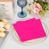 120 Pcs Pink And Orange Paper Napkins Hot Pink Napkins Paper 6.5*6.5 Inch Disposable Beverage Napkins Cocktail Luncheon Napkins For Tequila Sunrise Bachelorette Party Wedding Baby Shower Table Decor view 4