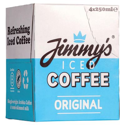 Jimmys Original Iced Coffee Cans 4X 250ml