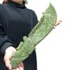Natural Stone Natural Xiuyan Jade Dragon Hand Knife, Quartz Crystal Energy Mineral view 1
