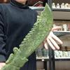Natural Stone Natural Xiuyan Jade Dragon Hand Knife, Quartz Crystal Energy Mineral view 4