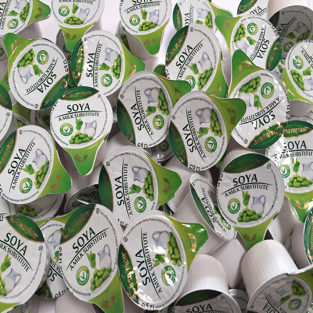 SOYA MILK Substitute Portions VEGAN and Dairy Free from Great British Trading  (40)