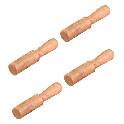 Wooden Singing Bowl Mallet 4Pcs for Tibetan Gong and Yoga Use