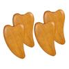 FRCOLOR 4pcs Wooden Scraping Massage Tool Scraping Board for Facial Care for Home Skincare Routine view 1