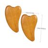 FRCOLOR 4pcs Wooden Scraping Massage Tool Scraping Board for Facial Care for Home Skincare Routine view 2