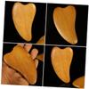 FRCOLOR 4pcs Wooden Scraping Massage Tool Scraping Board for Facial Care for Home Skincare Routine view 4