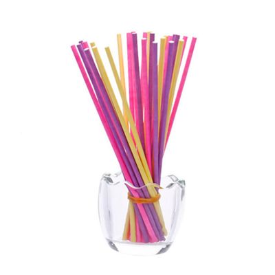 Garneck 200pcs Marshmallow Lollipop Paper Sticks Colorful Solid Sticks for Lollipops Paper for Party Favors and Food Crafts Random Color
