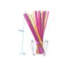 Garneck 200pcs Marshmallow Lollipop Paper Sticks Colorful Solid Sticks for Lollipops Paper for Party Favors and Food Crafts Random Color view 4