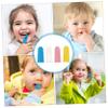 minkissy 4pcs Silicone Finger Toothbrush Soft Brush Boys and Girls Oral Care Travel Tooth Cleaner view 2