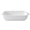 Ceramic Bakeware Square Cake Pan Casseroles Rectangle Tray Ceramic Dish Ceramics Serving Platters-White||21.5x14x4.5cm view 1