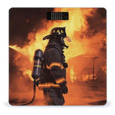 YHEGBFD Weight Scale,Firefighter Fireman Flame Digital Scale,Body Weight Scale,Electronic Weigh Scales,high Precision Body Weight Scale