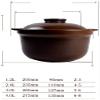 Ceramic Casserole Earthen Pot Casserole Dish Casserole Dishes with Lids - Good Heat Preservation Performance, Non-Slip Handle, Thermal Cycle, Purely Handmade -1.2L view 3