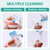 24 Pcs Denture Brush Set for False Teeth, Double Sided Denture Cleaning Toothbrushes with Soft Bristles and Ergonomic Anti-Slip Handle, Denture Cleaner Brush for Adults, (Green,Purple,Blue,Orange) view 3