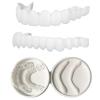 Wttfc Teeth Veneers,2 Pairs Clip in Veneers Teeth, Fake Teeth,White Teeth Clips on Veneers Top And Bottom,Veneers for Men And Women with Bad Teeth view 1
