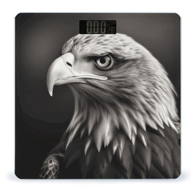 YHEGBFD Weight Scale,Eagle Black and White Digital Scale,Body Weight Scale,Electronic Weigh Scales,high Precision Body Weight Scale