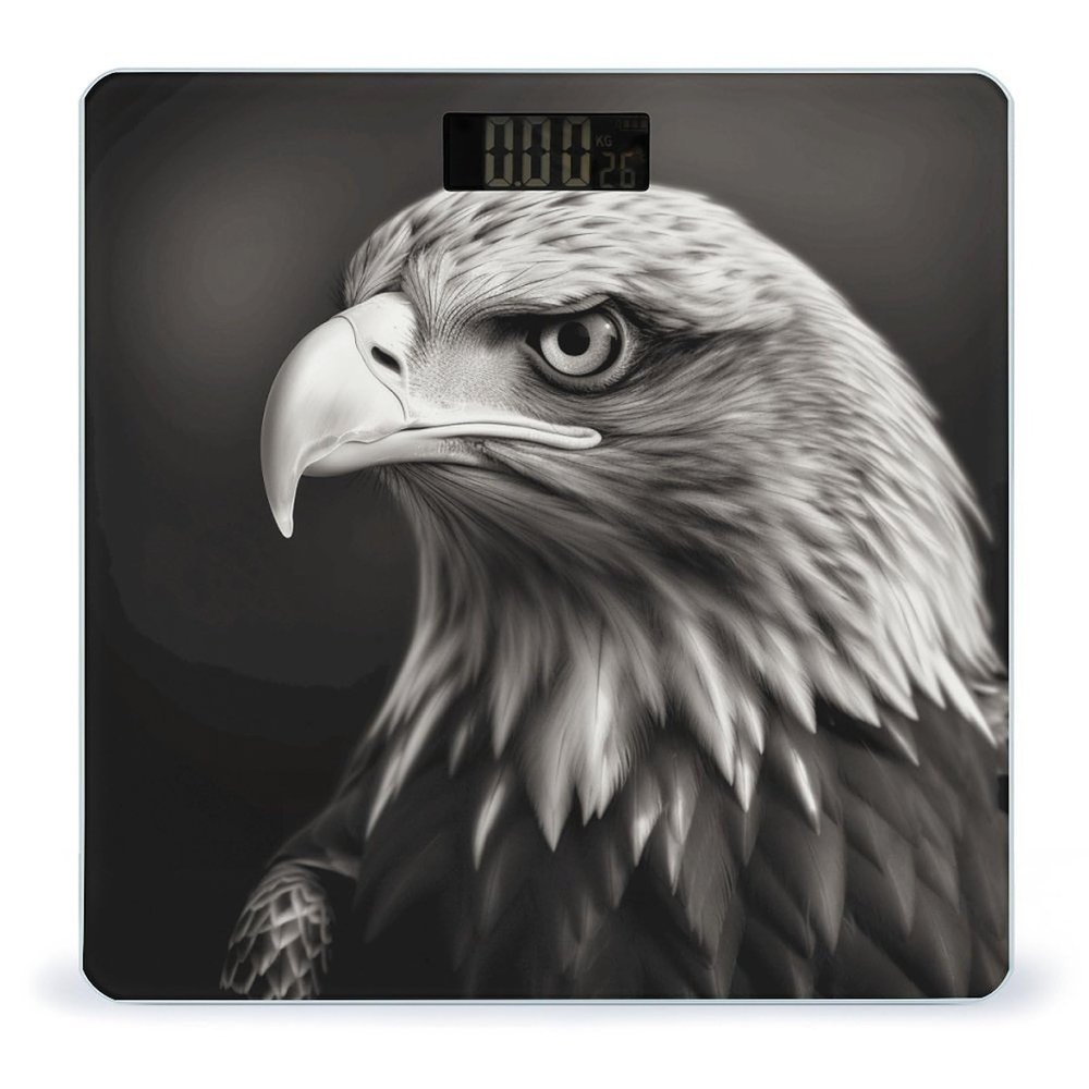 YHEGBFD Weight Scale,Eagle Black and White Digital Scale,Body Weight Scale,Electronic Weigh Scales,high Precision Body Weight Scale