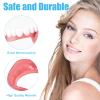 Denture Reline Kit,2 Pair,False Teeth,Teeth,False Teeth Set,Dentures,Soft Denture Reline Kit,Snap-On Denture Silicone Denture Top and Bottom, Denture Soft Relining Kit,Natural Tones view 3