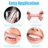 Denture Reline Kit,2 Pair,False Teeth,Teeth,False Teeth Set,Dentures,Soft Denture Reline Kit,Snap-On Denture Silicone Denture Top and Bottom, Denture Soft Relining Kit,Natural Tones view 4