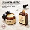 Le Savant Beard Grooming Kit - Premium Beard Oil, Beard Balm, Sandalwood Comb, Styling Brush & Stainless Steel Scissors - Sandalwood Scent - Wooden Gift Box. view 3