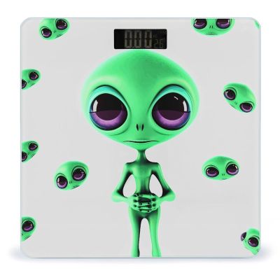 YHEGBFD Weight Scale,Green Alien Digital Scale,Body Weight Scale,Electronic Weigh Scales,high Precision Body Weight Scale