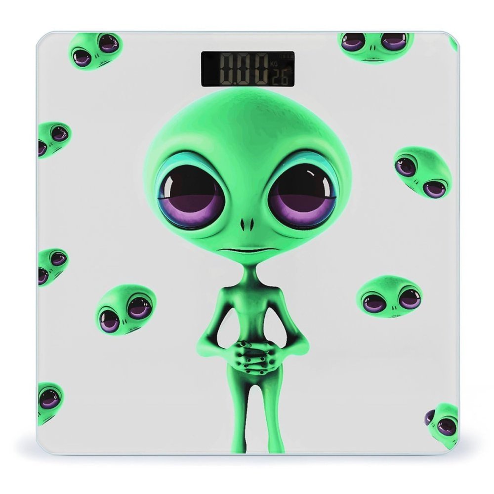 YHEGBFD Weight Scale,Green Alien Digital Scale,Body Weight Scale,Electronic Weigh Scales,high Precision Body Weight Scale