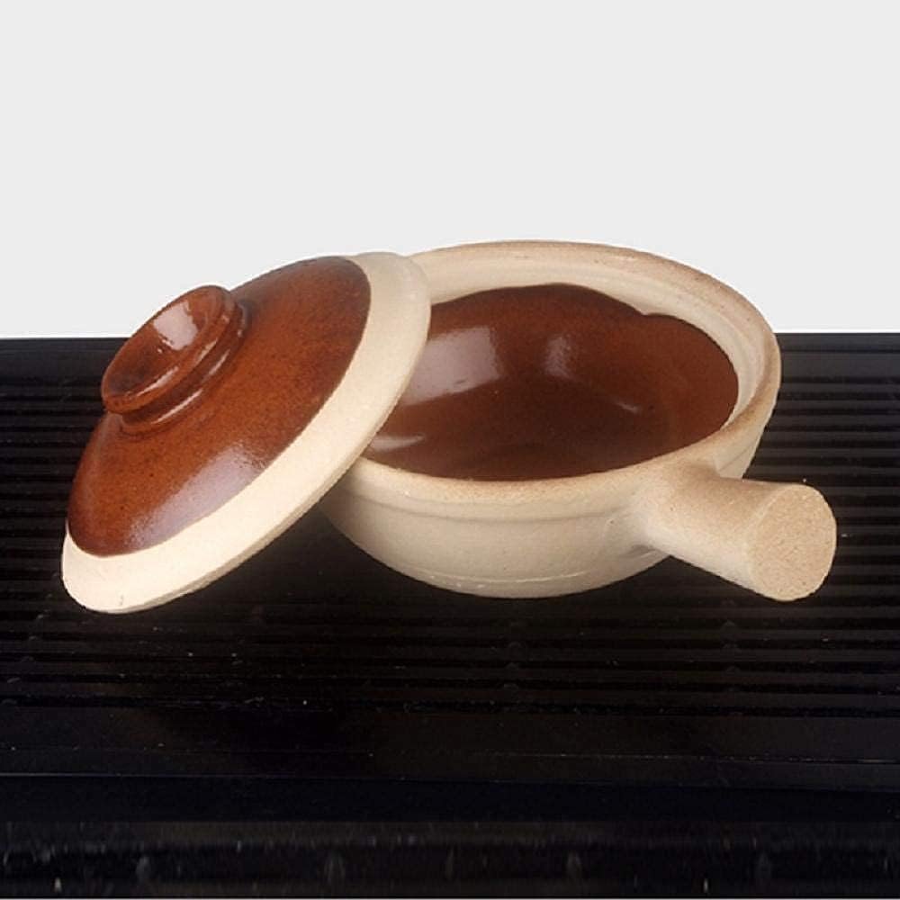 Ceramic Casserole Earthen Pot Casserole Dishes with Lids Ceramic Cooking Pot - Uniform Heating, Thermal Storage, Solid and Beautiful, Easy to Clean-A||capacity 0.8L